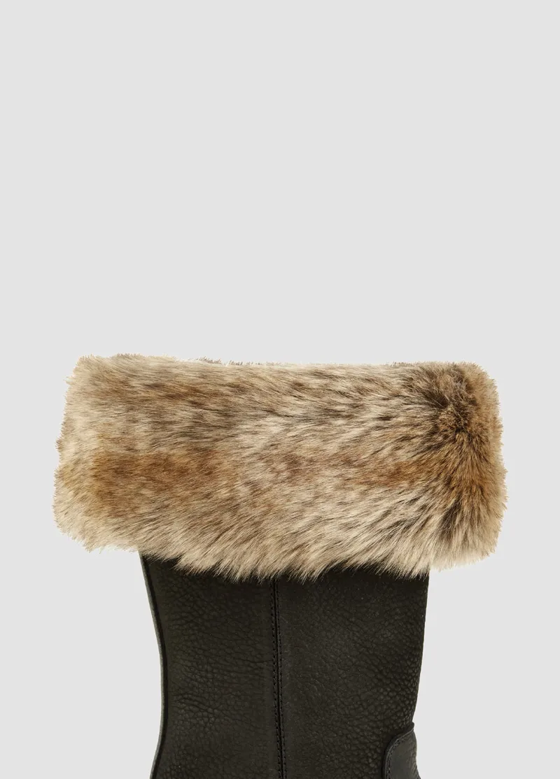 Dubarry Glenfort Faux Fur Boot Cuff - Chincilla-1